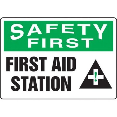 OSHA SAFETY FIRST SAFETY SIGN FIRST MFSD912XL